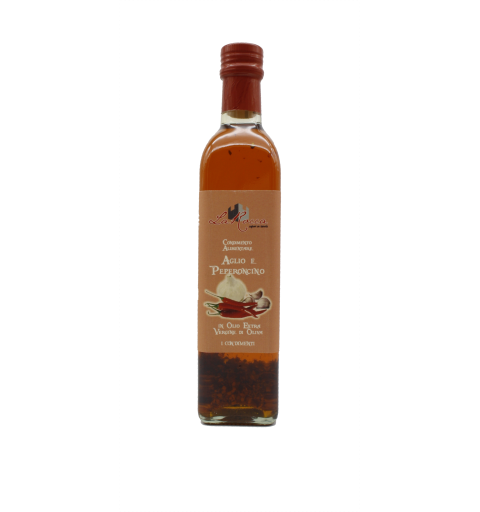 La Rocca Olivenöl Peperoncino und Knoblauch